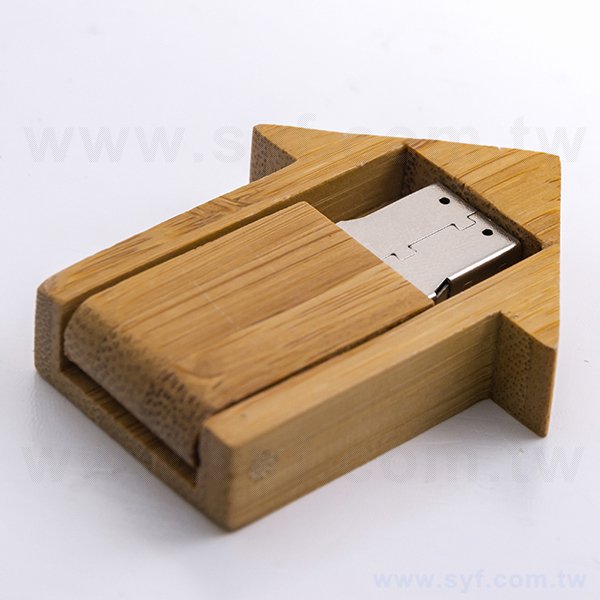 環保隨身碟-原木房屋造型USB-客製隨身碟容量-採購訂製印刷推薦禮品